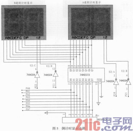 基于AT89S51的智能交通灯控制系统设计与仿真