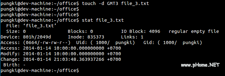 Change into GMT3 timezone