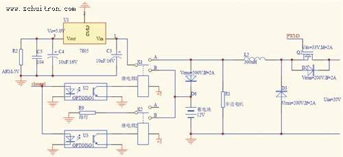 蓄电池充放电控制电路