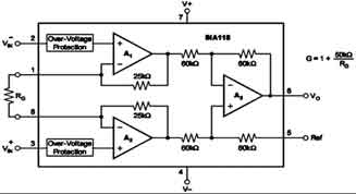 INA118内部电路图