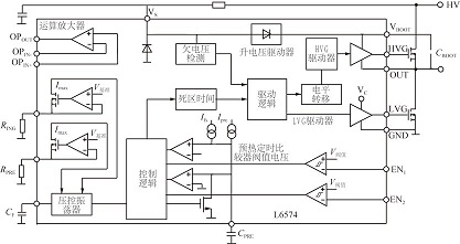 点击放大图片 L6574工作原理图