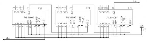 555 定时器产生1 kHz 的信号