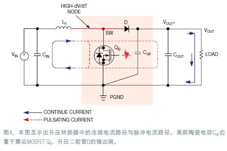 点击放大图片 升压转换器中的连续电流回路与脉冲电流回路