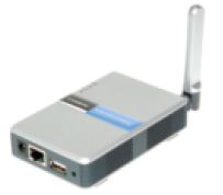 图1:Linksys WPS54G打印服务器。