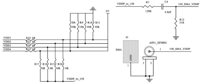 图12 VDD连接150Ω网络145