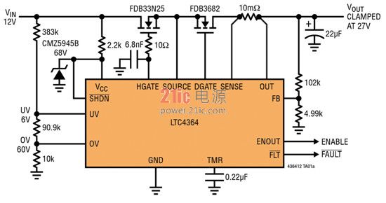 图 4:瞬态保护和输出保持