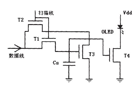 电流控制电流镜像素电路