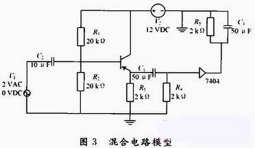 点击放大图片 混合电路模型