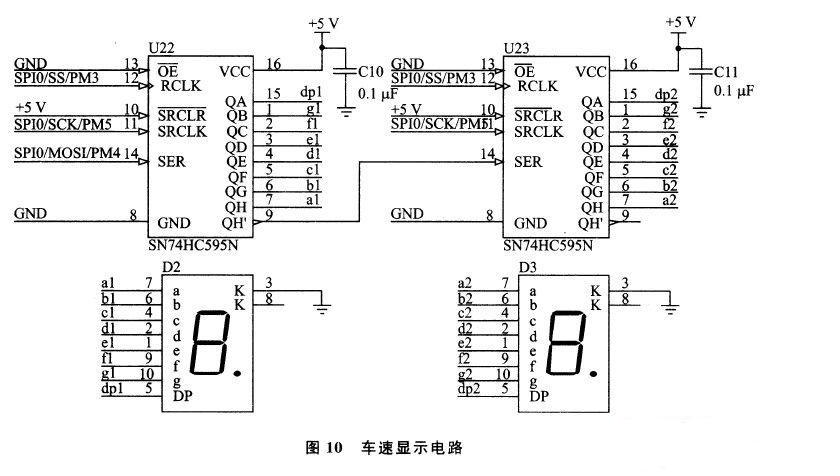 车速显示电路