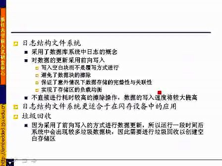 浙江大学嵌入式系统第2930学时 嵌入式文件系统