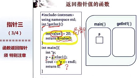 北京大学程序设计实习20 - 3-指针做函数返回值