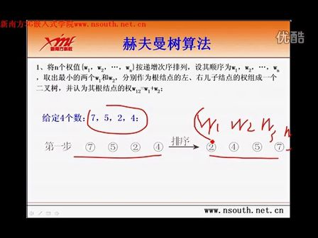 华中科技大学数据结构与算法 第六天005_Huffman树