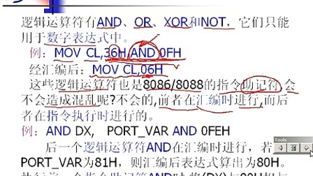 石油大学微机原理与接口技术 第七章第一节 汇编语言的基本概念