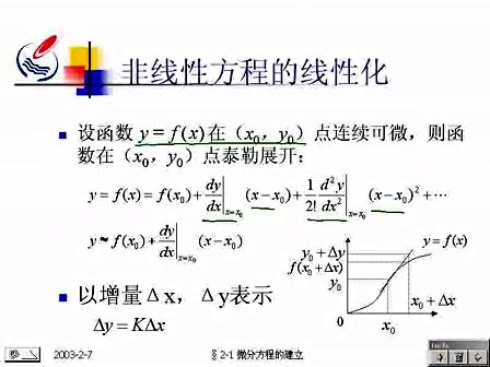 石油大学自动控制原理04 微分方程的建立